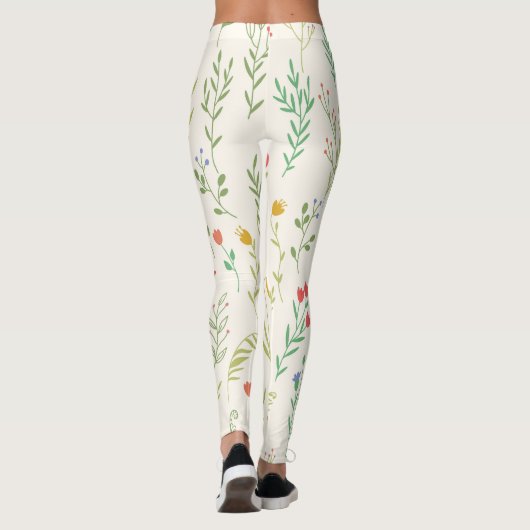 Blühende Blume Leggings (Rückseite)