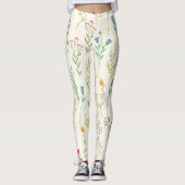Blühende Blume Leggings (Vorderseite)