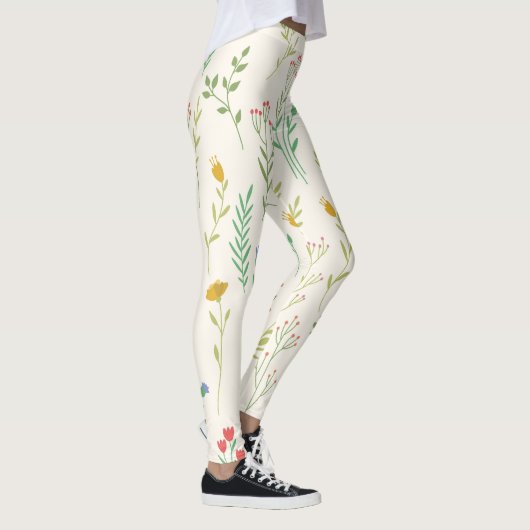 Blühende Blume Leggings (Rechts)