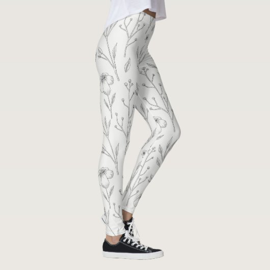 Blühende Blume Leggings (Rechts)