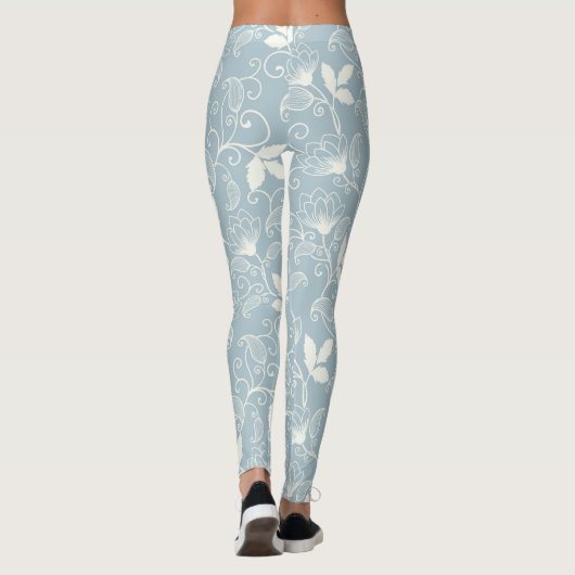 Blühende Blume Leggings (Rückseite)