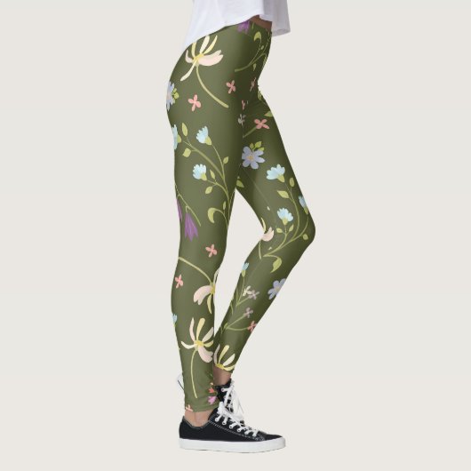 Blühende Blume Leggings (Rechts)