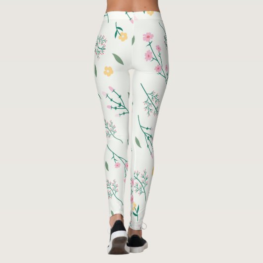 Blühende Blume Leggings (Rückseite)