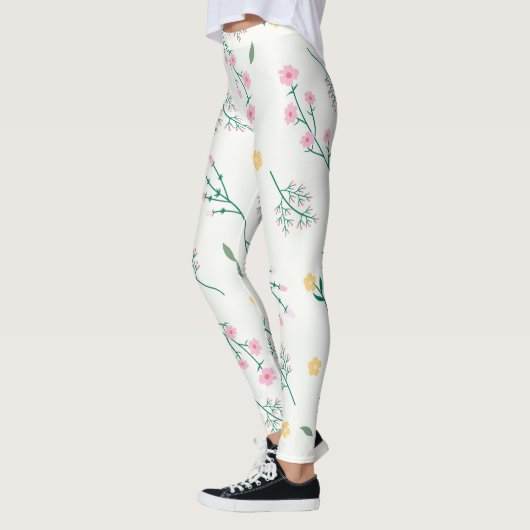 Blühende Blume Leggings (Links)