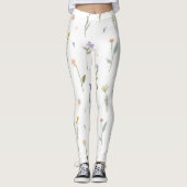 Blühende Blume Leggings (Vorderseite)