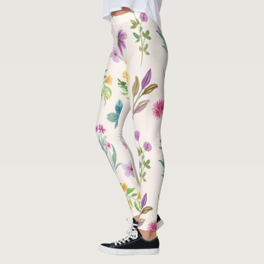 Blühende Blume Leggings (Links)
