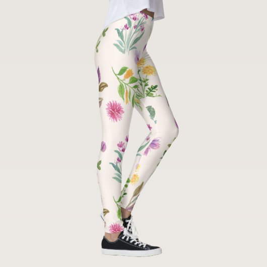 Blühende Blume Leggings (Rechts)