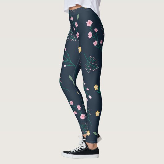 Blühende Blume Leggings (Links)