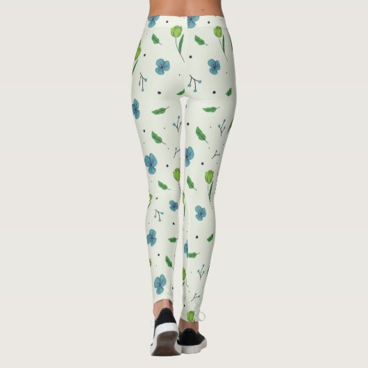 Blühende Blume Leggings (Rückseite)