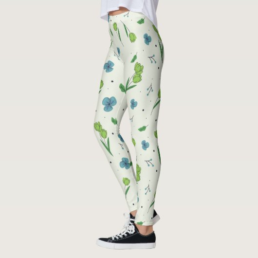 Blühende Blume Leggings (Links)