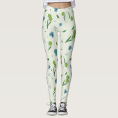Blühende Blume Leggings (Vorderseite)