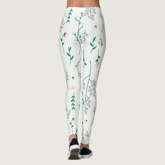 Blühende Blume Leggings (Rückseite)