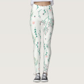 Blühende Blume Leggings (Vorderseite)