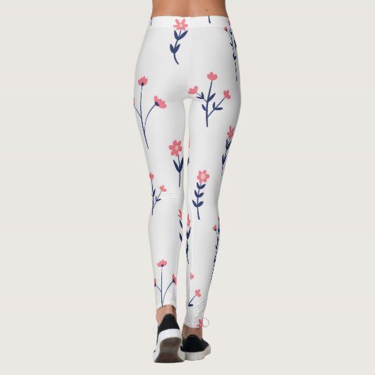 Blühende Blume Leggings (Rückseite)