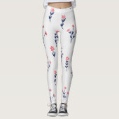 Blühende Blume Leggings (Vorderseite)