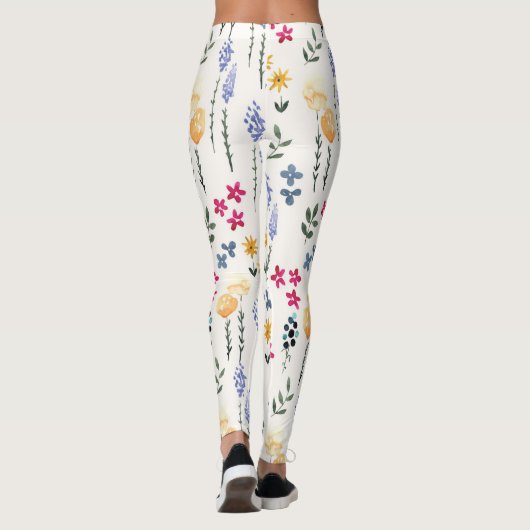 Blühende Blume Leggings (Rückseite)
