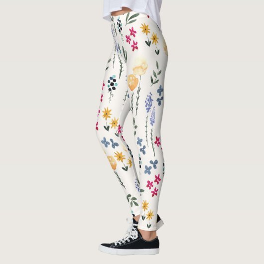 Blühende Blume Leggings (Links)
