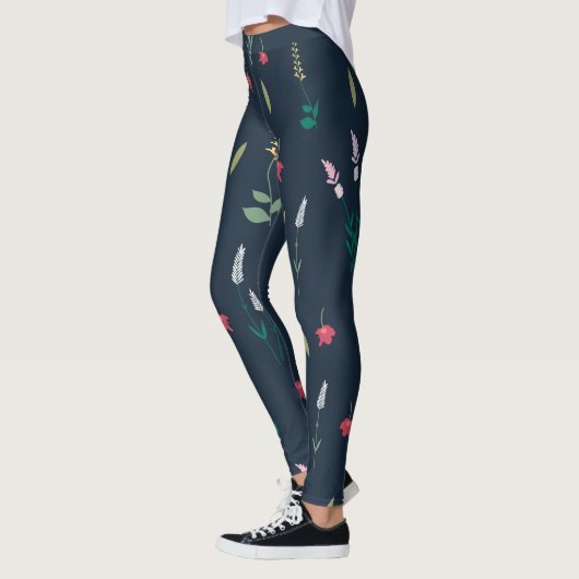 Blühende Blume Leggings (Links)