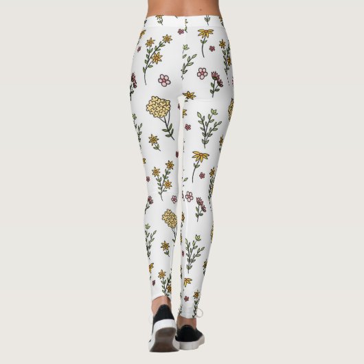 Blühende Blume Leggings (Rückseite)