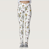 Blühende Blume Leggings (Vorderseite)