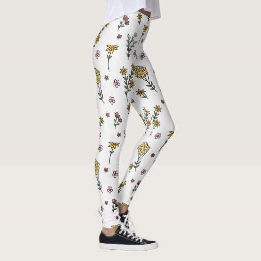 Blühende Blume Leggings (Rechts)