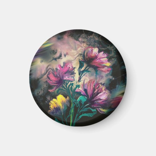 Blühende Blume Magnet (Vorne)