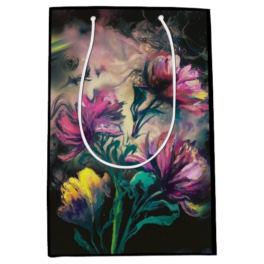 Blühende Blume Mittlere Geschenktüte (Vorderseite)