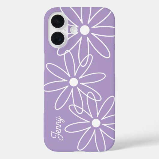 Blühende Blume moderne Lavendel lila Case-Mate iPhone Hülle (Rückseite)
