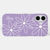 Blühende Blume moderne Lavendel lila Case-Mate iPhone Hülle (Rückseite (Horizontal))