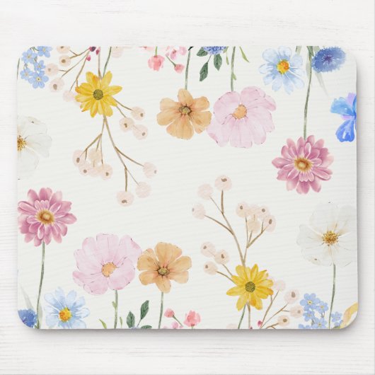 Blühende Blume Mousepad (Vorne)
