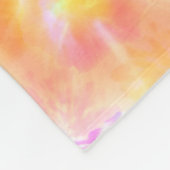 Blühende Blume Muster der Shibori-Gefärbte Krawatt Fleecedecke (Ecke)