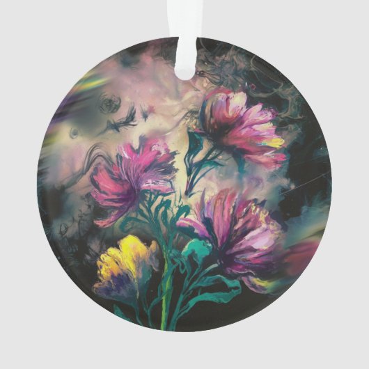 Blühende Blume Ornament (Rückseite)