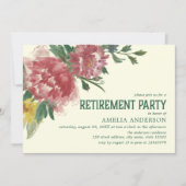 Blühende Blume Party Einladung der Altersversorgun (Vorderseite)