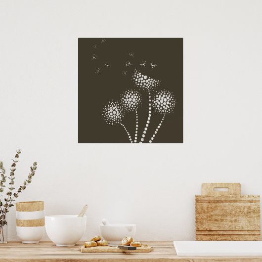 blühende Blume Poster (Küche)