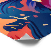 blühende Blume Poster (Ecke)