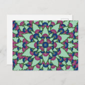 Blühende Blume Postkarte (Vorne/Hinten)