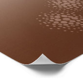 blühende Blume rosa und braun Poster (Ecke)