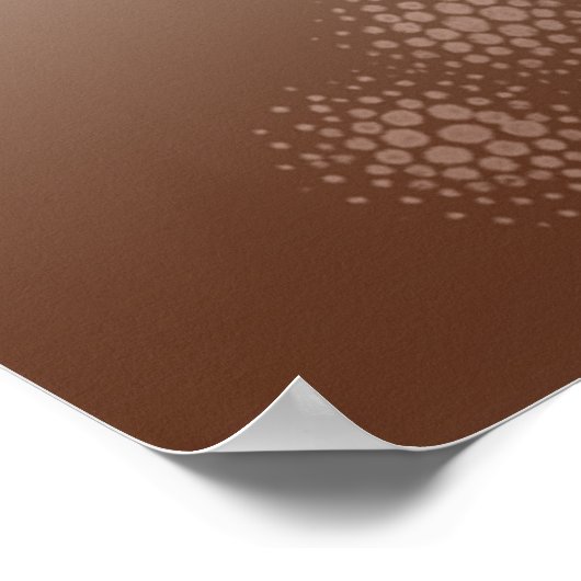 blühende Blume rosa und braun Poster (Ecke)