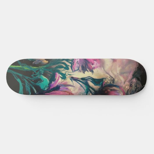 Blühende Blume Skateboard (Horizontal)