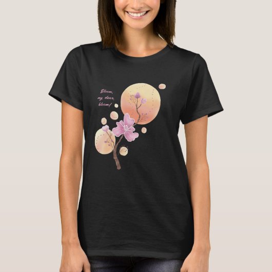 blühende Blume T - Shirt Muttertag (Vorderseite)