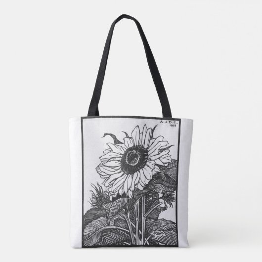 Blühende Blume Tasche (Rückseite)