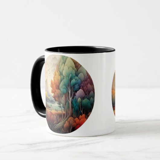 Blühende Blume Tea Cup Tasse (Vorderseite Links)
