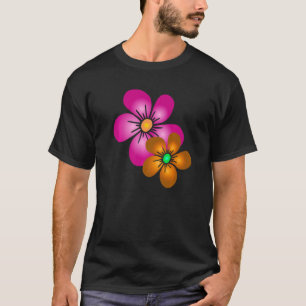 Blühende Blume Tendril florales Muster Blossom Blo T-Shirt