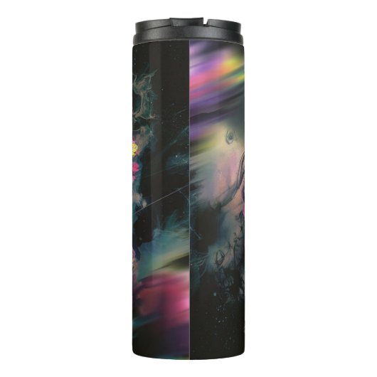 Blühende Blume Thermosbecher (Rückseite)