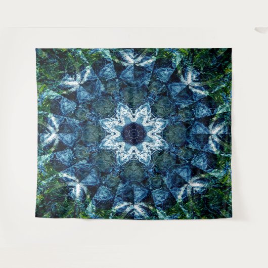 Blühende Blume.... Wandteppich (Vorderseite (Horizontal))