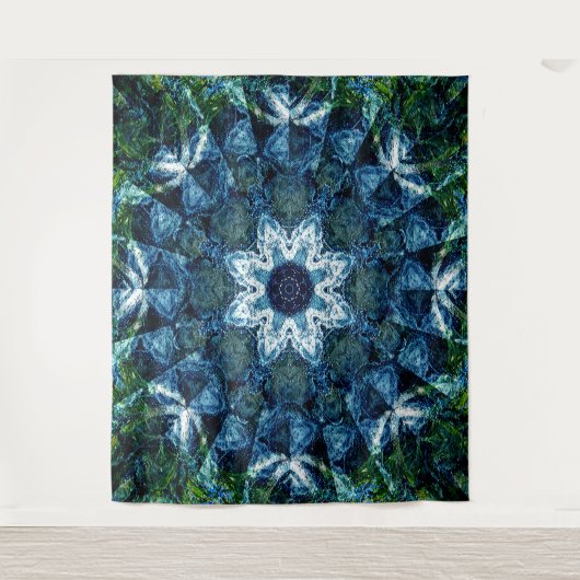 Blühende Blume.... Wandteppich (Vorderseite)