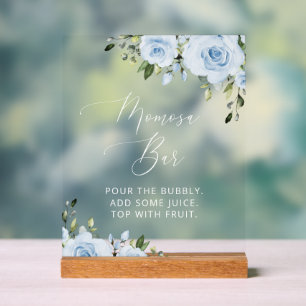 Blühende Blumen, Grünpflanzen, Boho, Momosa Bar Acrylschild