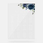 Blühende Blumen, Grünpflanzen, Hochzeitsstift Acrylschild (Vorderseite)