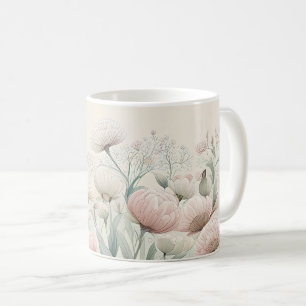 Blühende Blumen Kaffeetasse