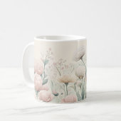 Blühende Blumen Kaffeetasse (Vorderseite Links)
